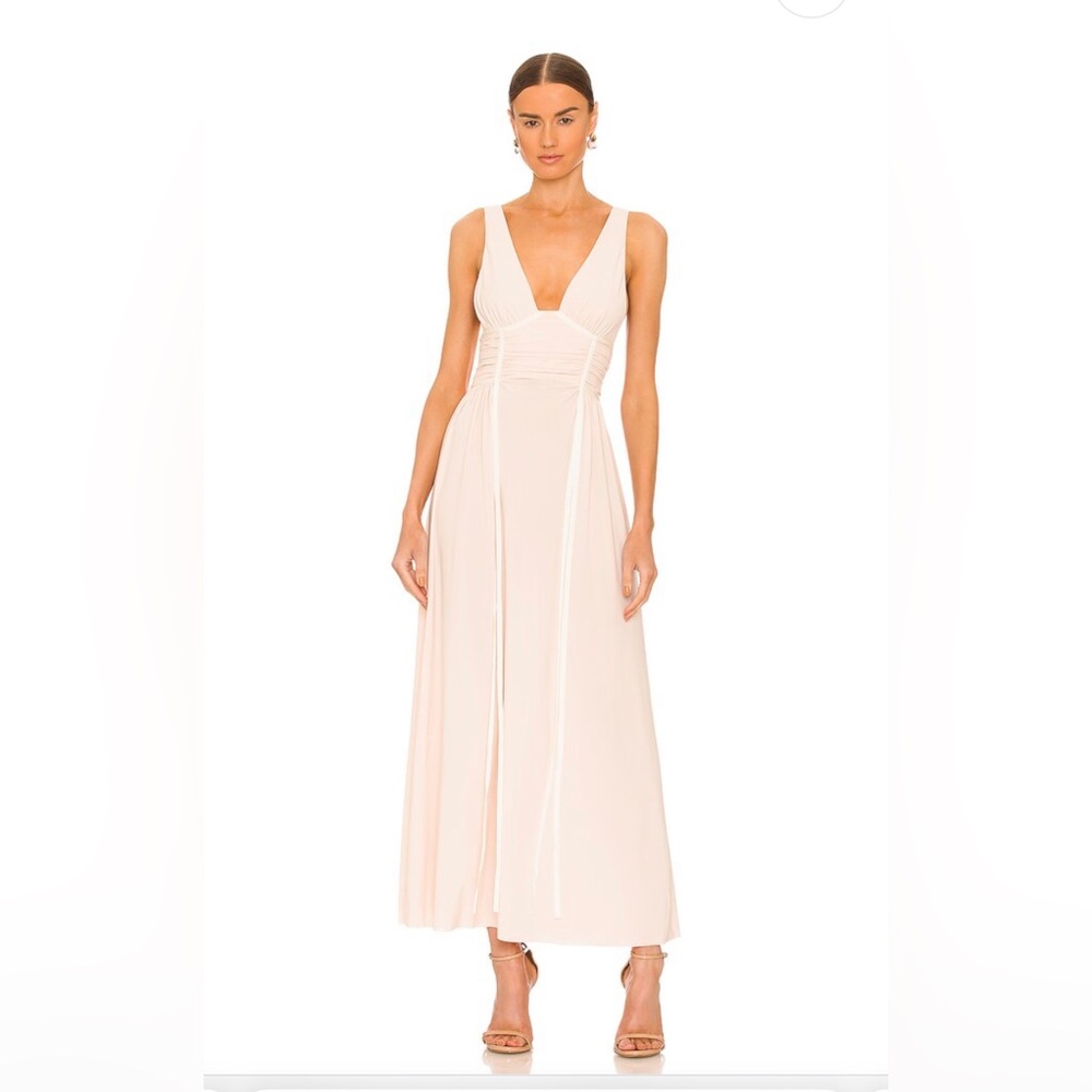 New Revolve Bec & Bridge Gwen Maxi Dress in Shell Size 10/M